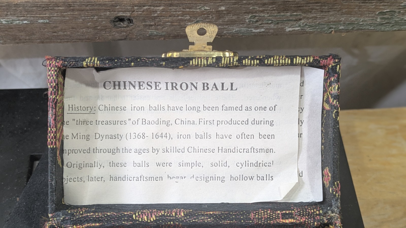 VTG Chinese Iron Ball