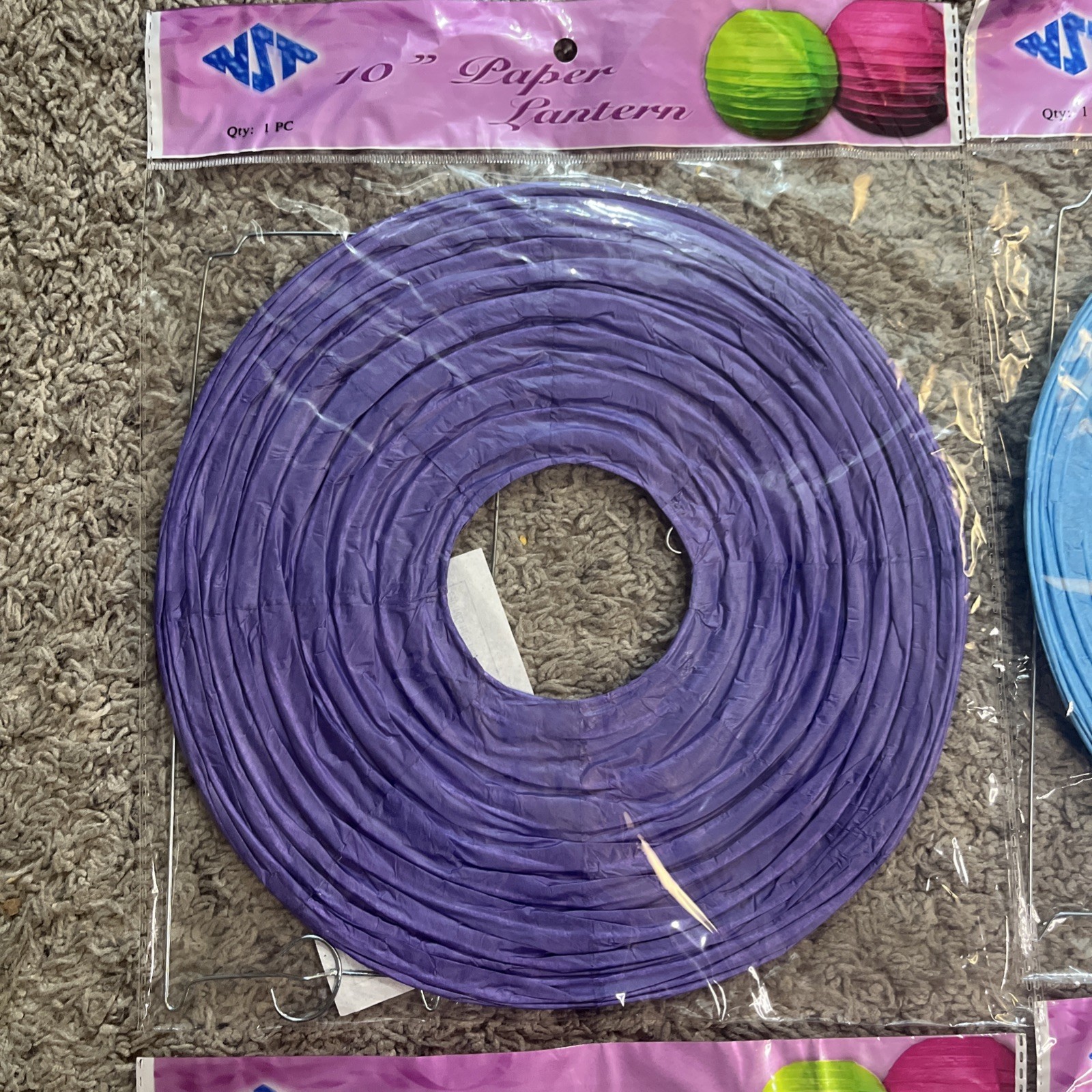 Chinese Paper Lanterns Lot of 6 Colored Preparation 10″ inch Decorative NST