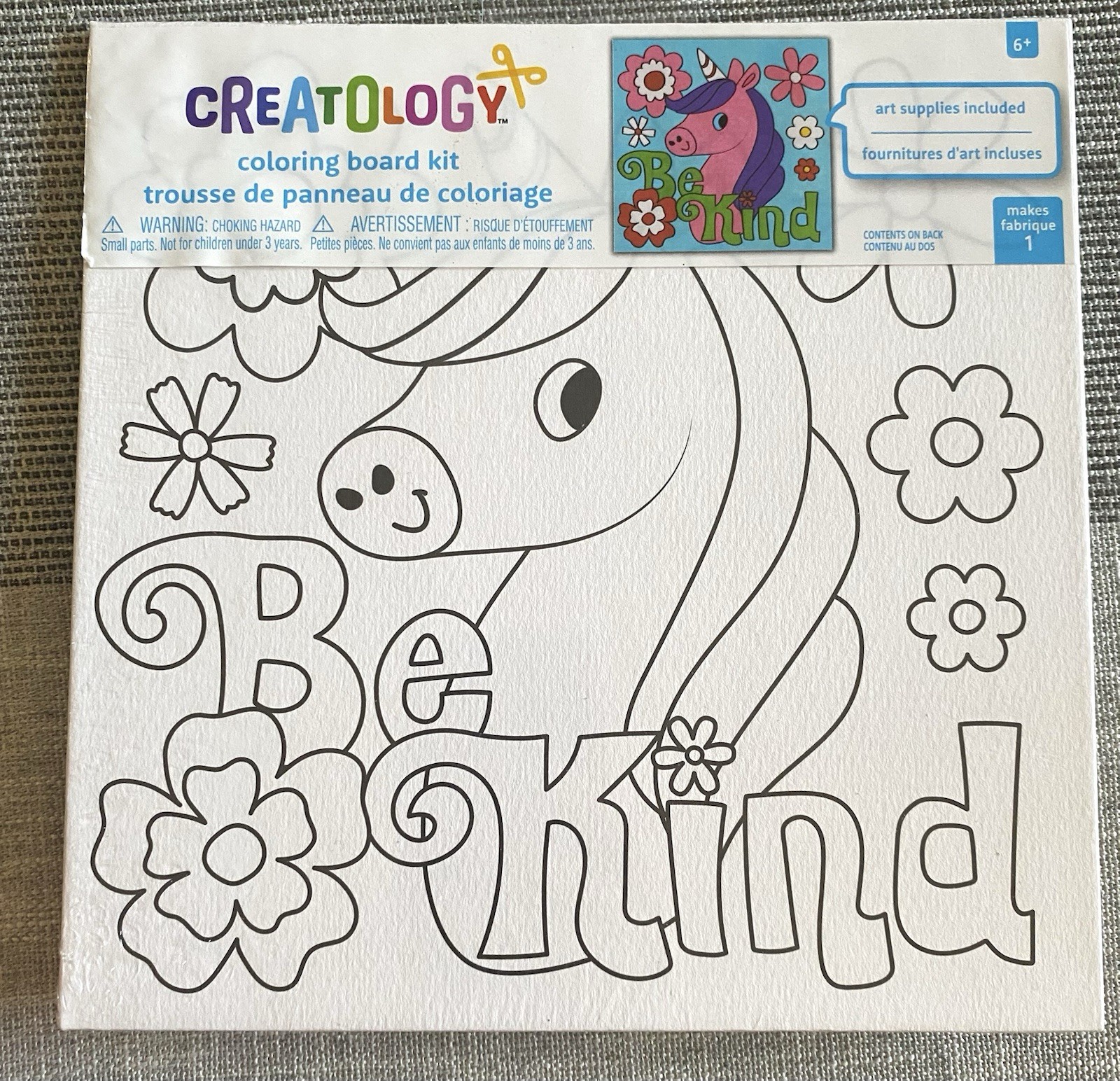 Creatology Be Kind Kids Coloring Kit and 2 coloring boards- New