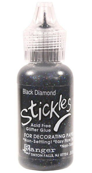 Ranger Stickles Glitter Glue 0.5oz – Black Diamond