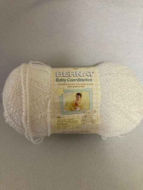 Bernat Yarn – Baby Coordinates – White – # 48005 – 5 ounces – New Skein