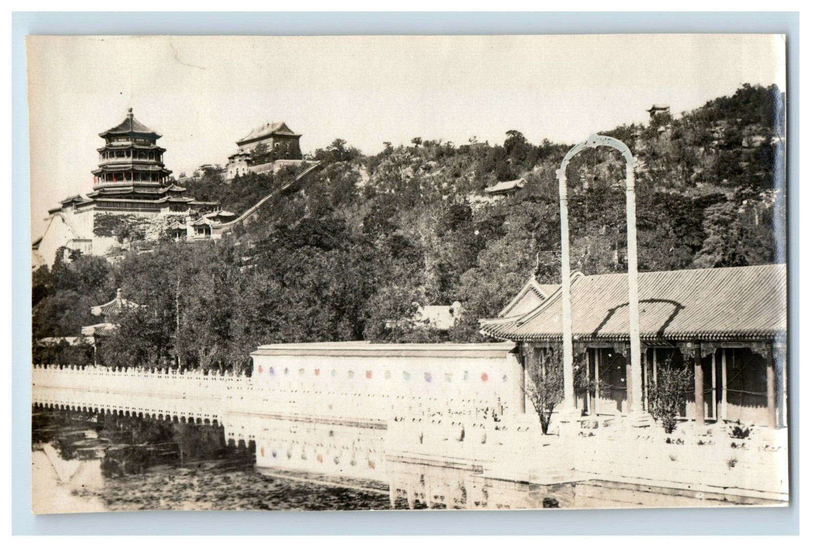 C. 1900-10 Peking China Forbidden City Hand Tinted Original Photo 8 K1