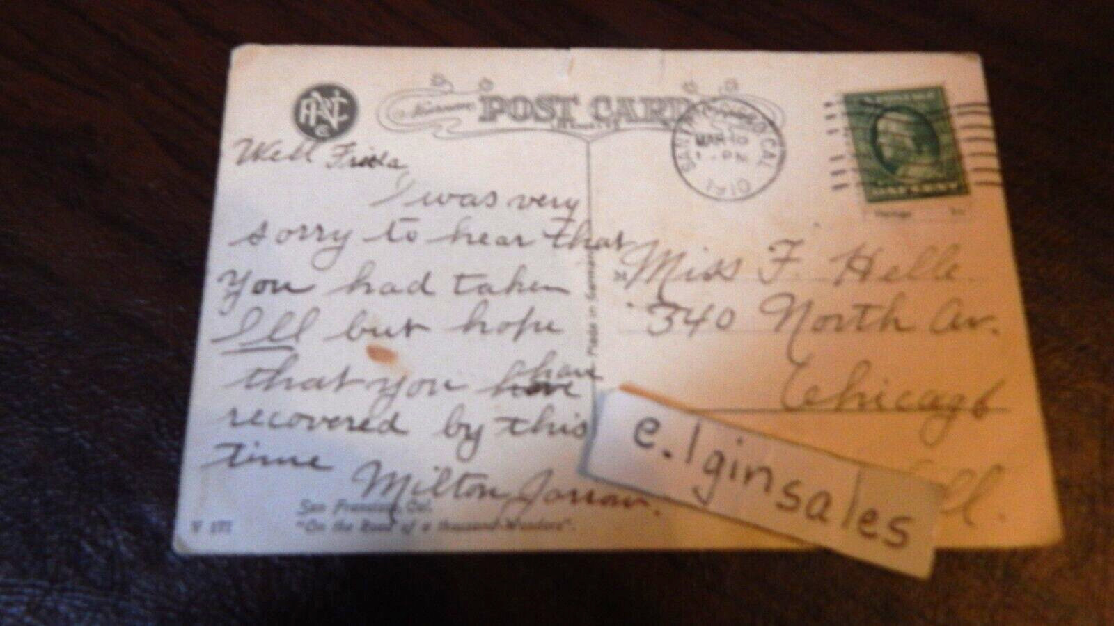 China Town in San Franciso – Chinese Bulletin Board – Post Card 1910