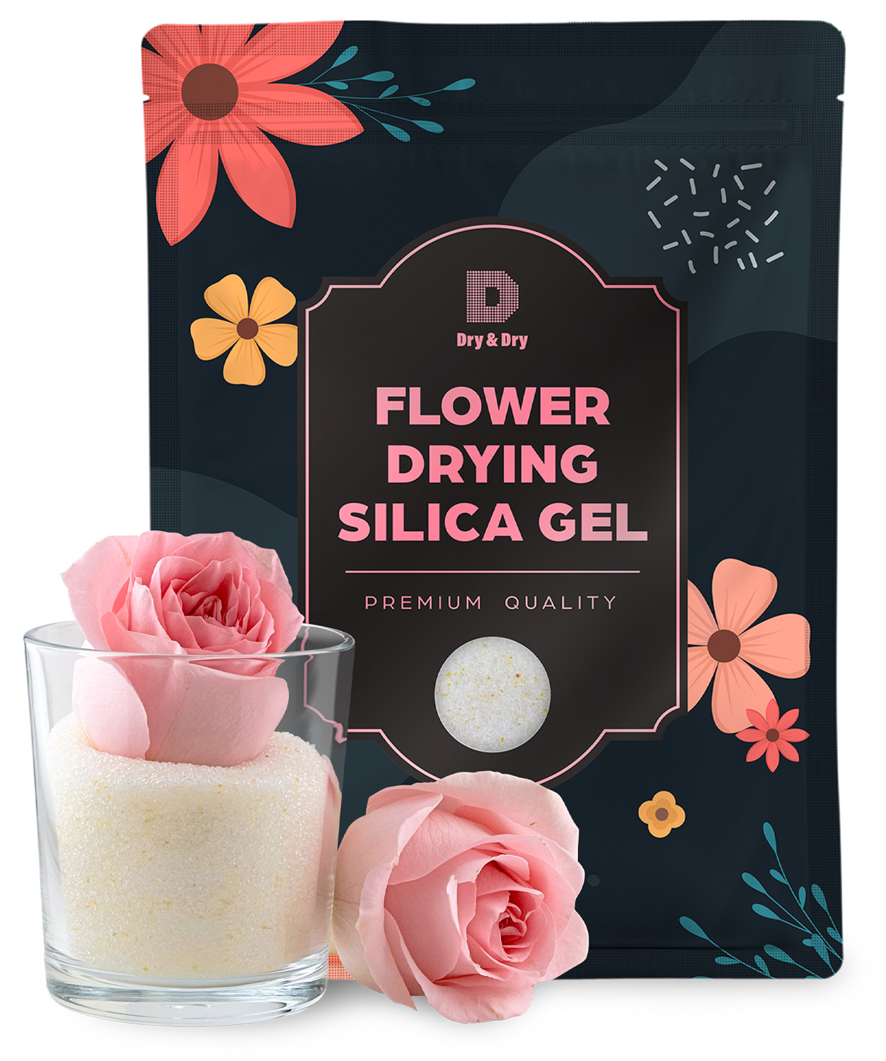 Dry & Dry (5 LBS) Premium Silica Gel Flower Drying Desiccant – 5 LBS