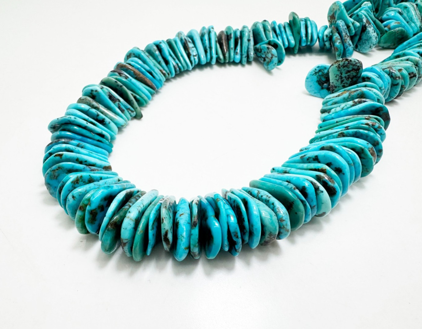 Natural Arizona Kingman Turquoise Flat Stick Teardrop Gemstone Beads PGS370