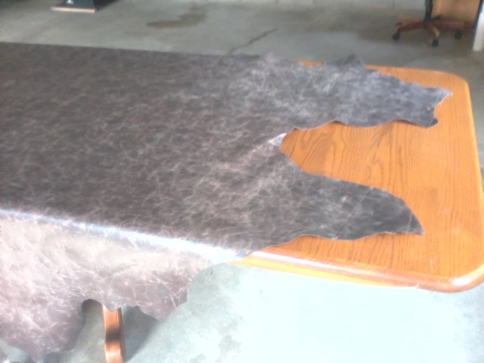 A Leather Cow Hide Full Cow Hide Capri Malaga Brown leather cow hide upholstery