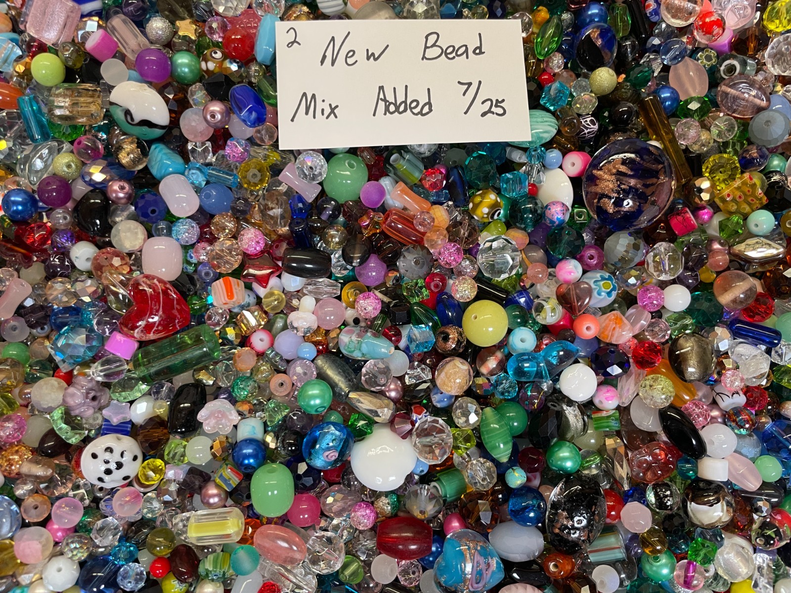 *~200~💕Piece Glass Loose Beads*7oz+ Bulk Mixed Lot #2 Craft Jewelry!!!😀**