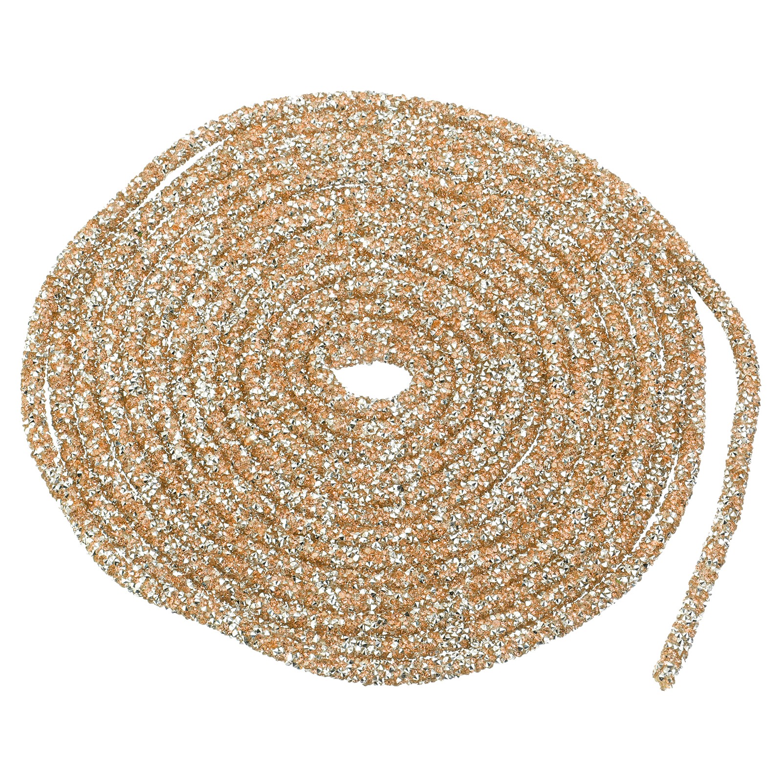 5 Yard 7mm Glitter Sequins Rope Sequins Rhinestone Cord Champagne