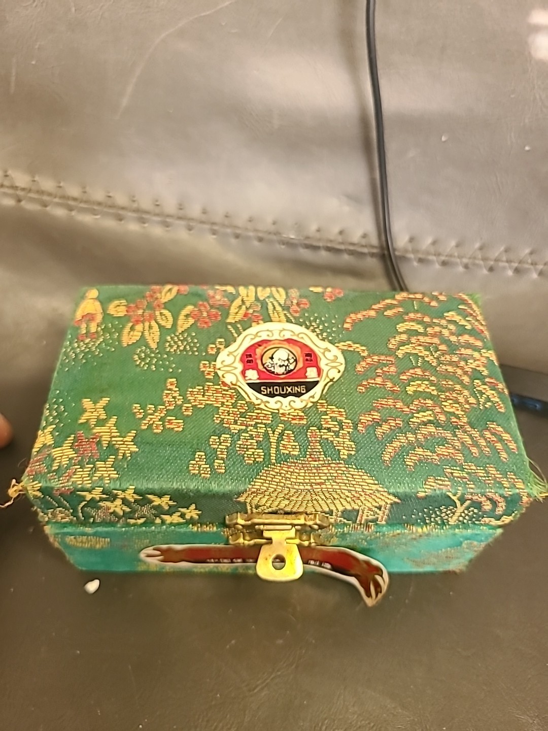 Vintage Shouxing Baoding Iron Ball Direction Medicine Chime Balls With Box