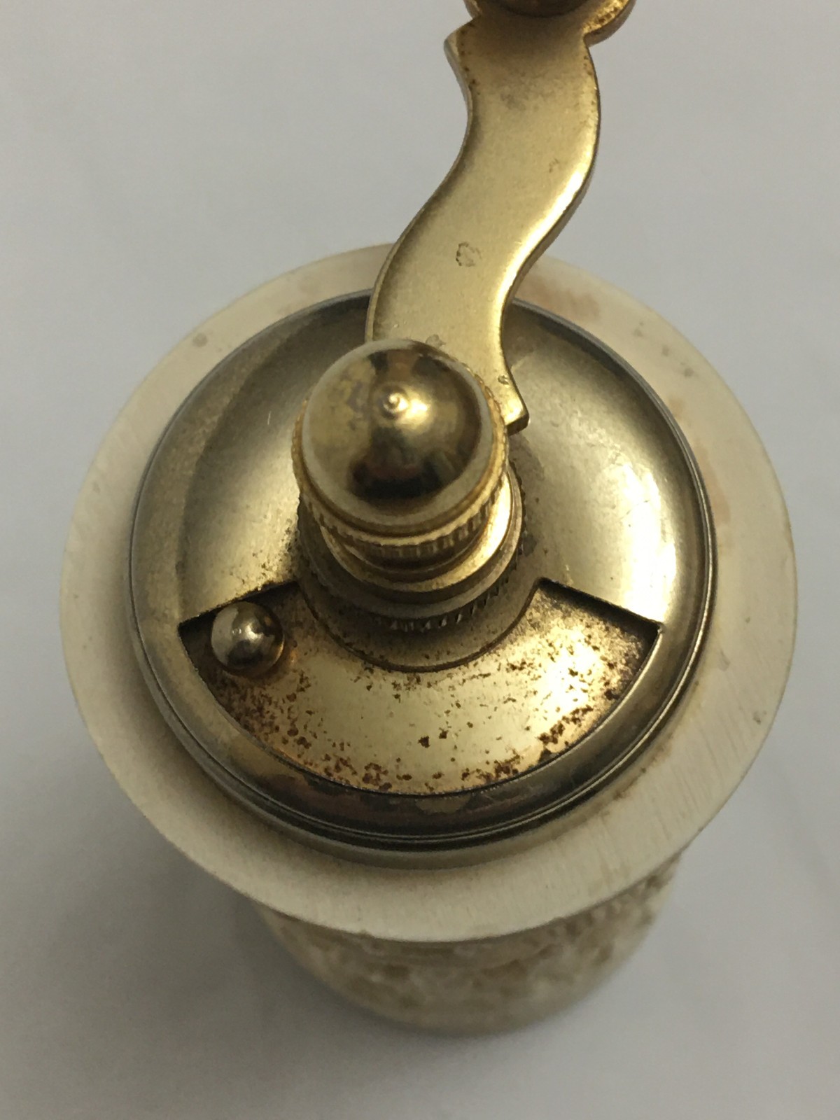 Chinese Carved Resin Pepper Grinder