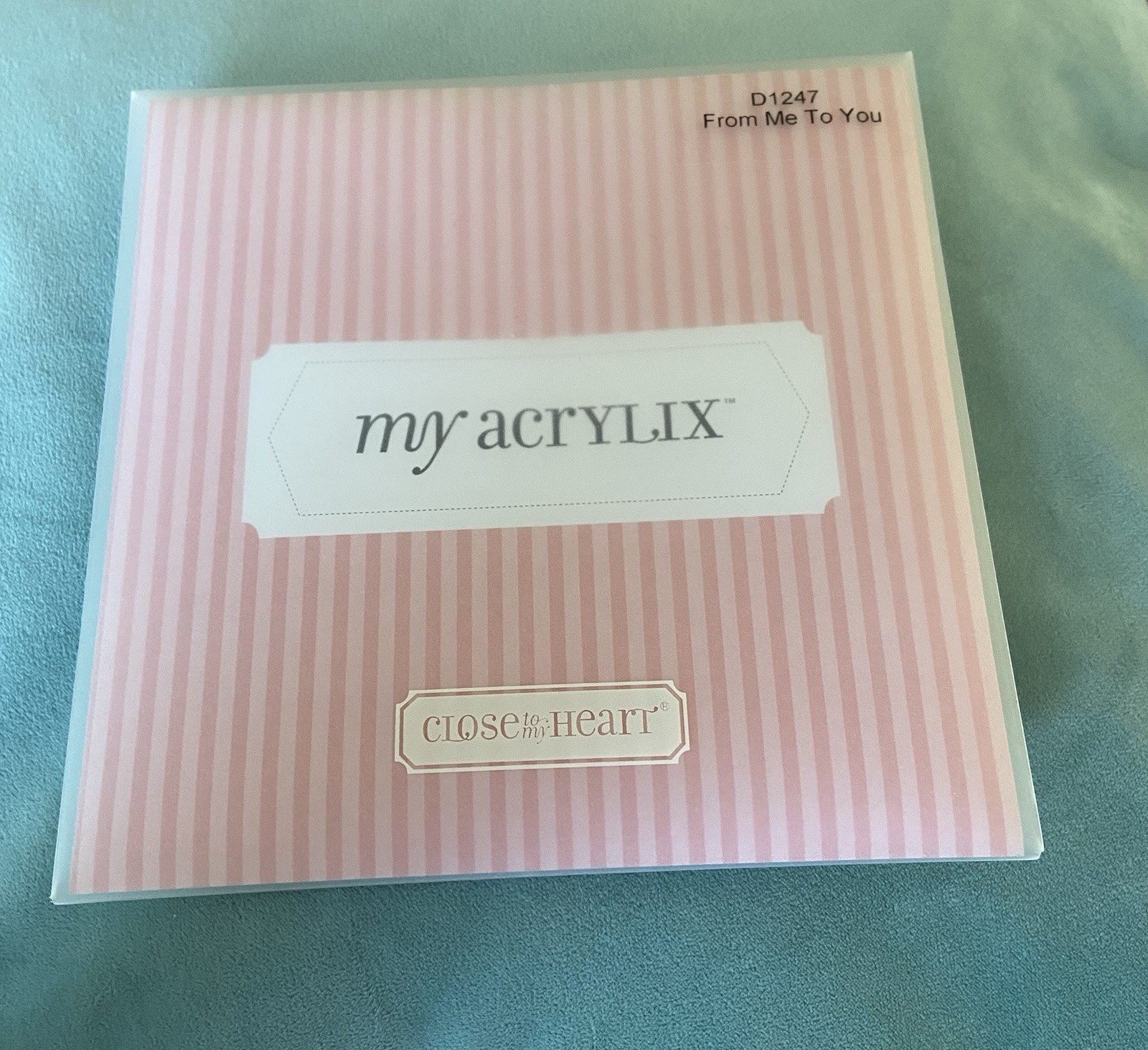 Close To My HeartD 1247 From Me to You ~My Acrlix stamp set~Used~