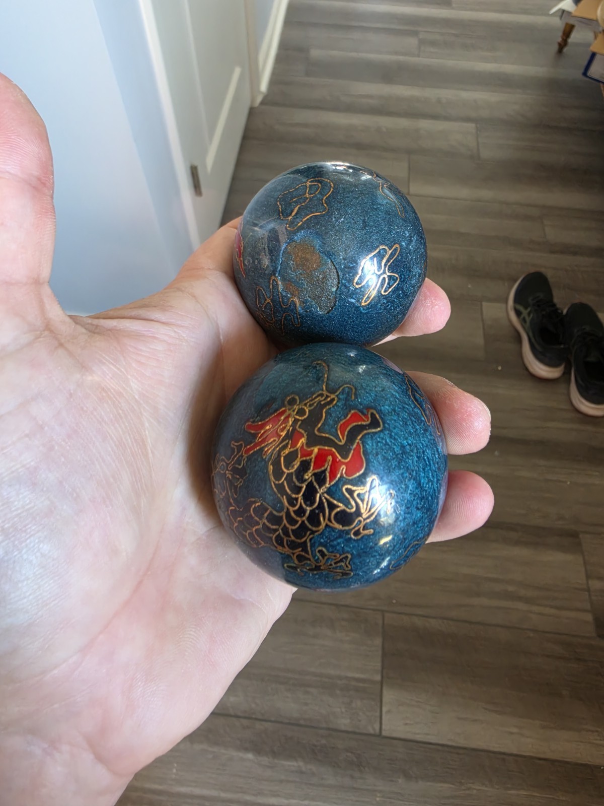 Vintage Baoding Balls — Vintage Chinese Musical Healing Hand Therapy – cracked
