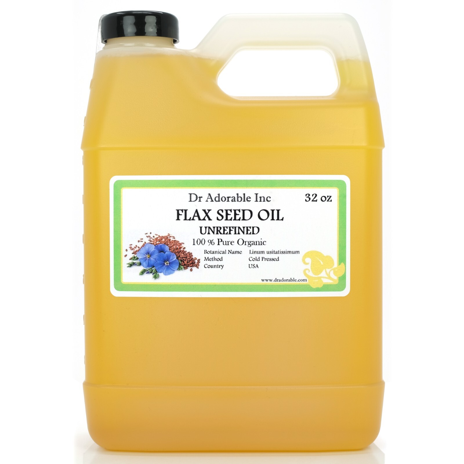 PURE FLAX SEED FLAXSEED CARRIER OIL COLD PRESSED LINSEED OIL 2 oz up to gallon