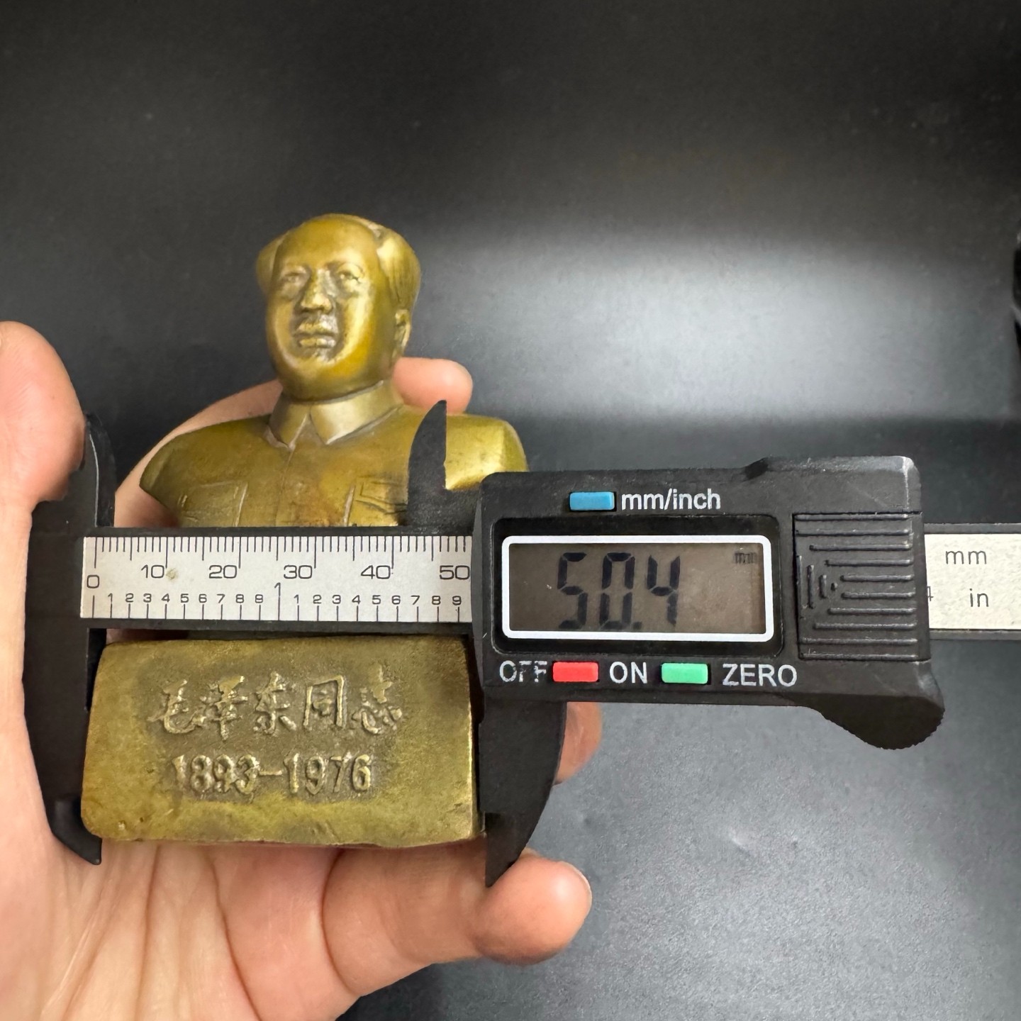pure copper Chairman Mao Half body Bronze Statue Pure Copper Ornament