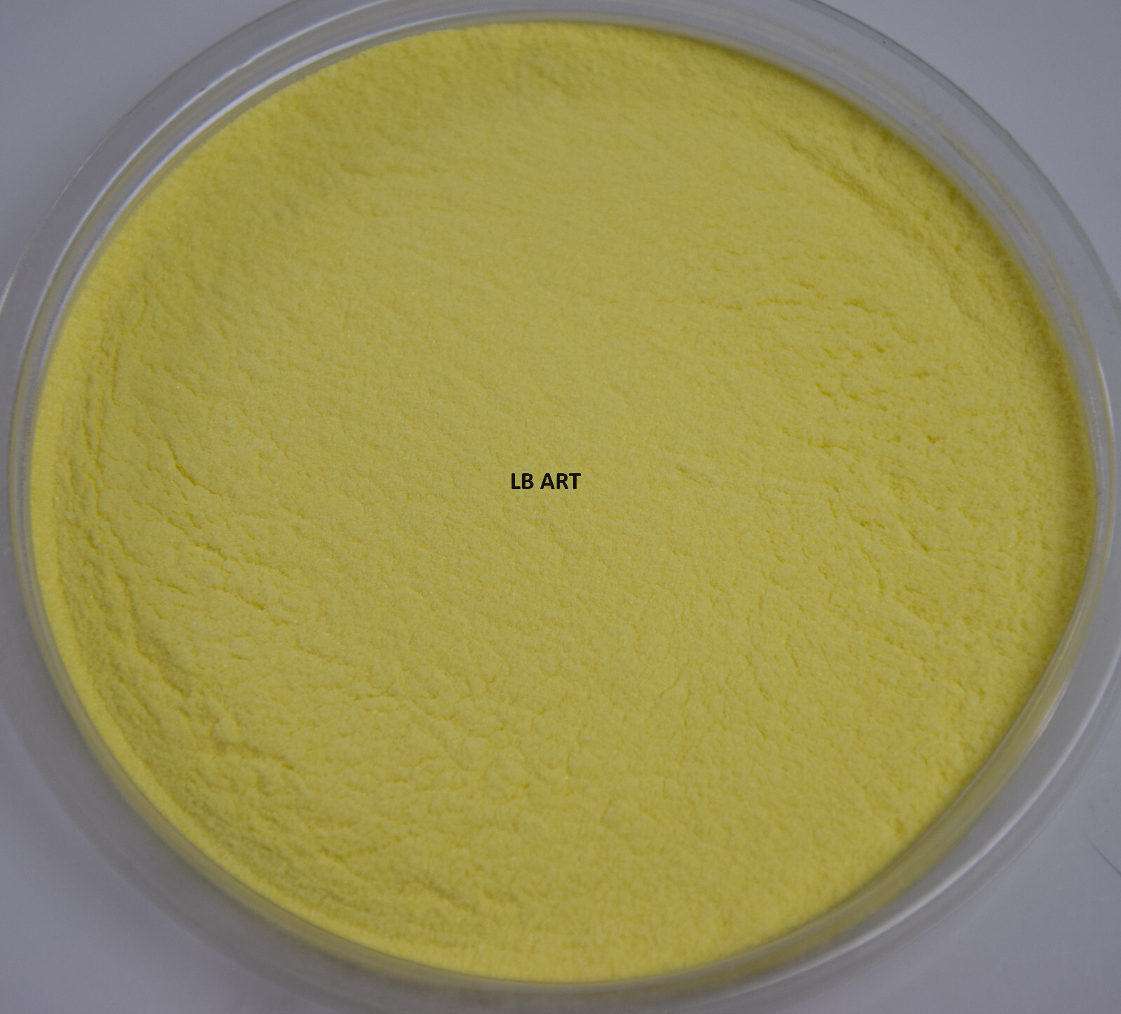 0320.08- 1 OUNCE MARIGOLD YELLOW OPAL BULLSEYE GLASS POWDER FRIT 90 COE FUSIBLE