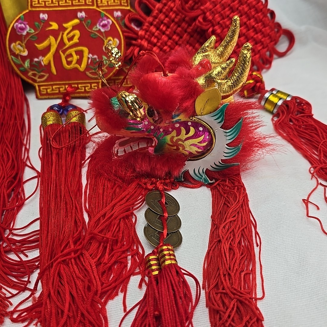 Chinese Hanging Decor Lot Of 9