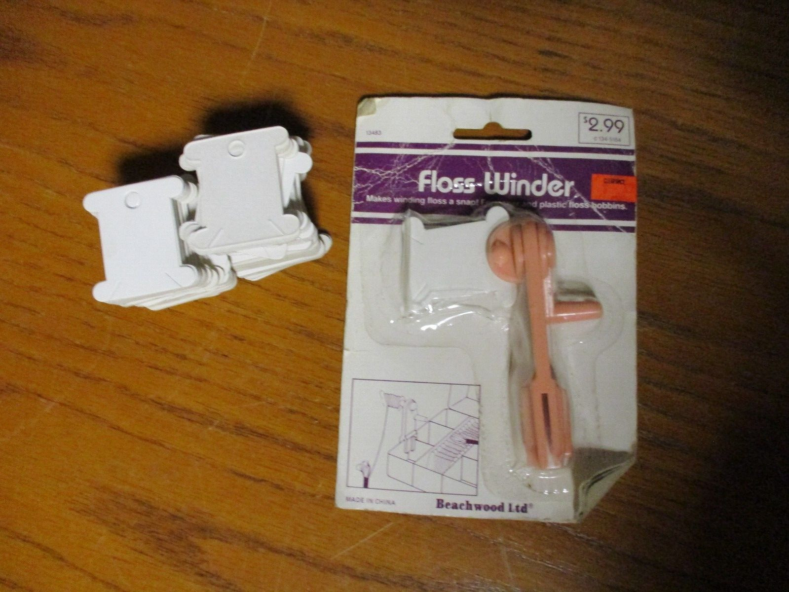Embroidery Floss Bobbins – Approx. 150pcs and Floss Winder
