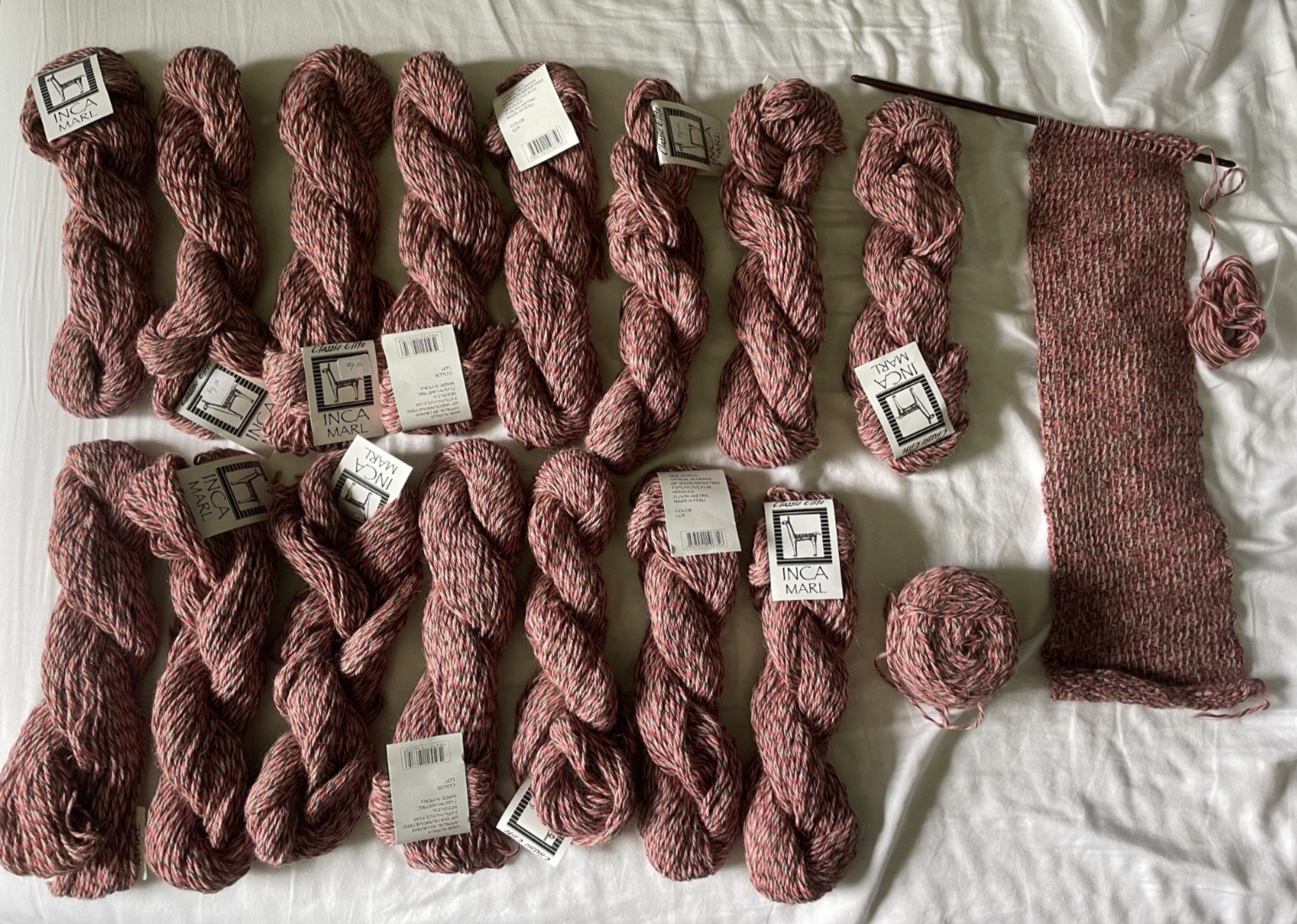INCA MARL – Classic Elite Yarn 100% Alpaca – Color 1196 – 17 Skeins