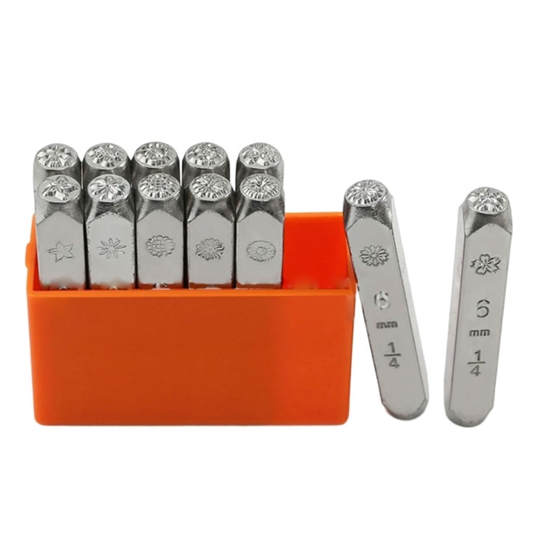 12Pcs Flower Metal Punch Set 3MM 6MM (1/8�� 1/4��) for Jewelry Making DIY Craft