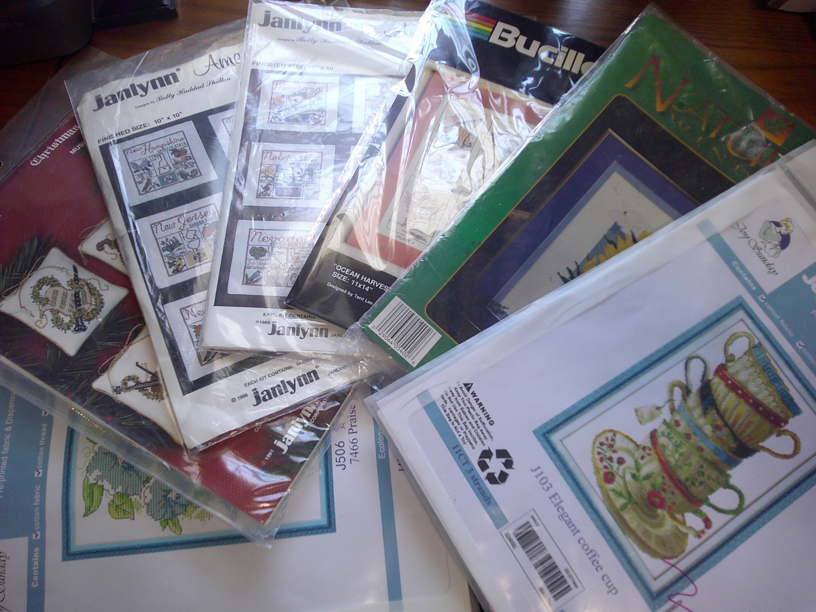 VARIETY Lot of 7 Counted Cross Stitch Kits ALL PICTURED