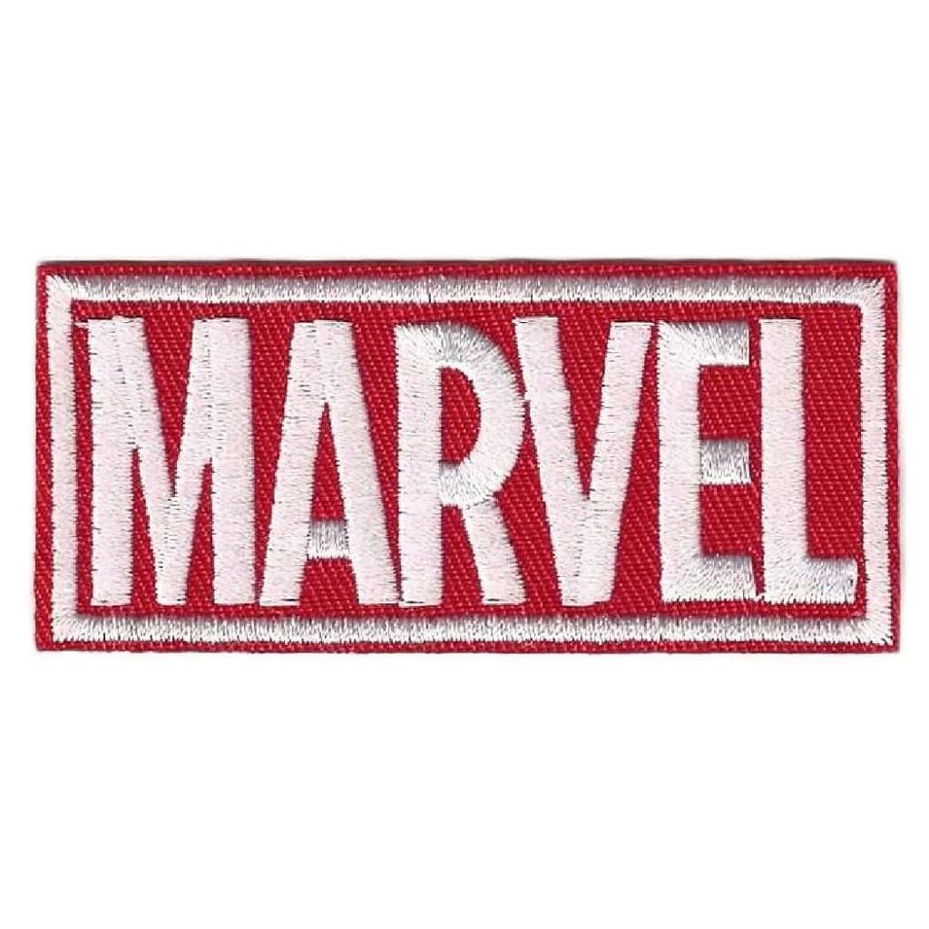 MARVEL IRON ON PATCH 3.15″ Red White Comic Superhero Fan Embroidered Applique