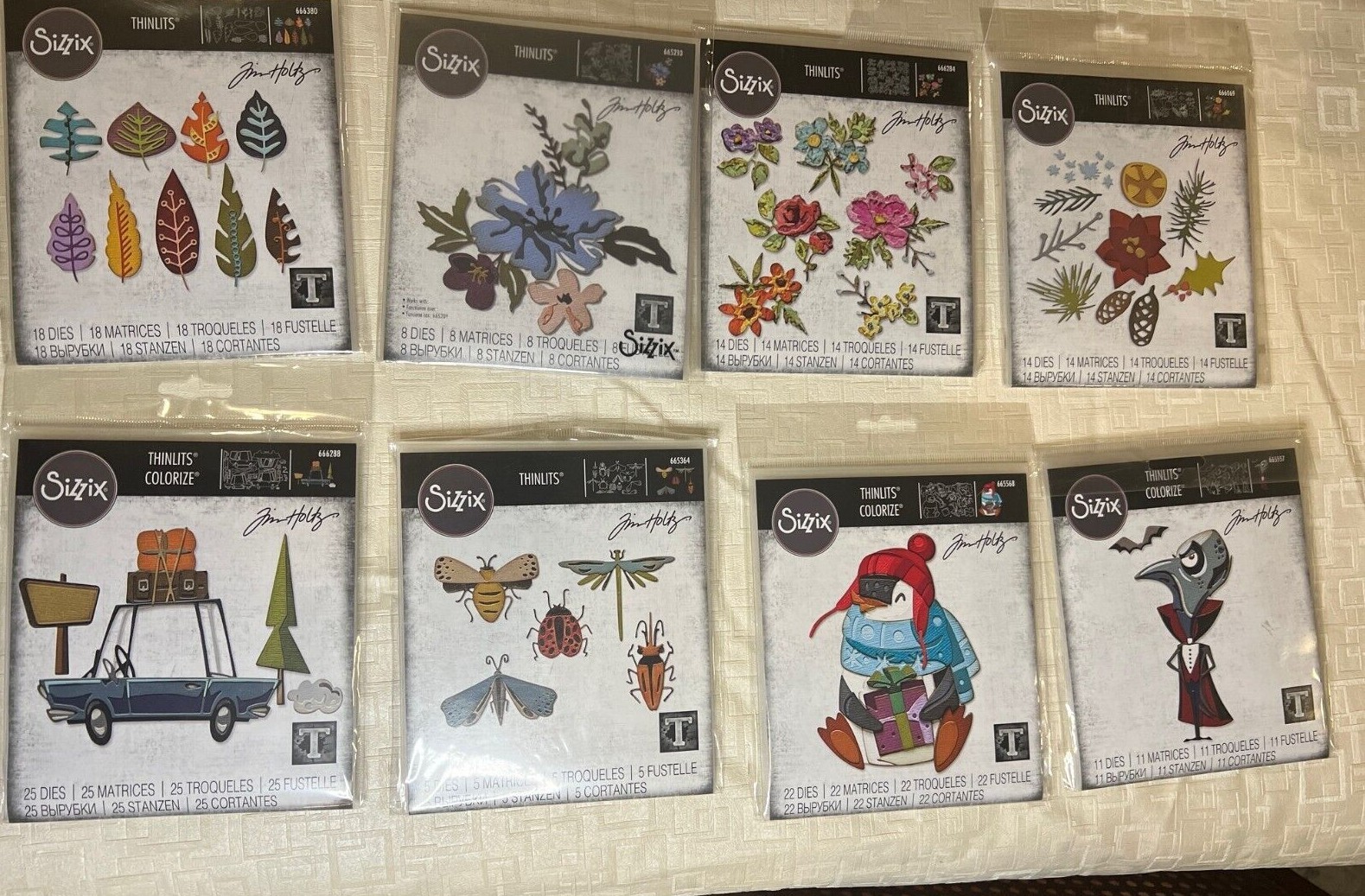 TIM HOLTZ Sizzix Colorize Thinlits Dies – plus more not shown, see listing.