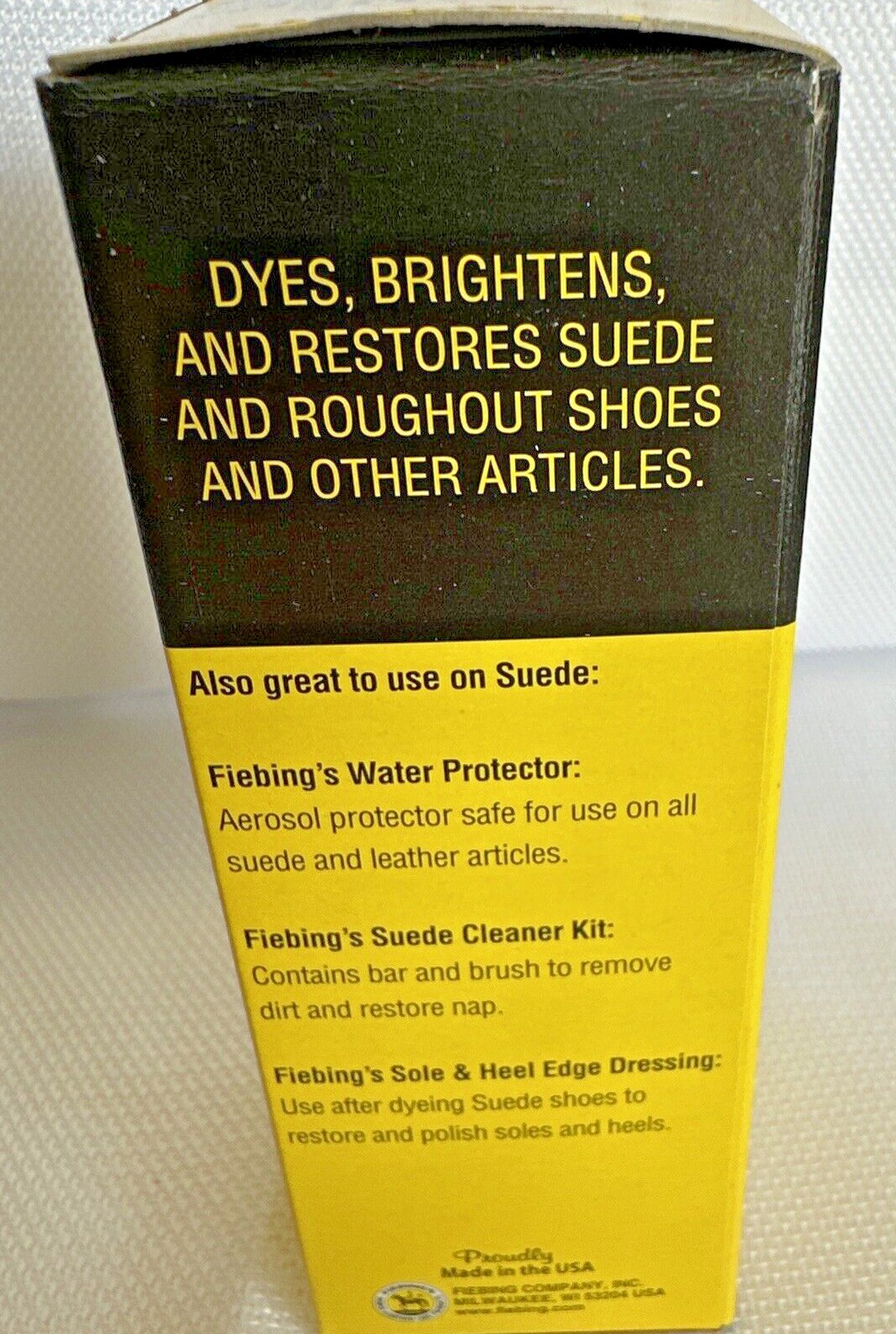 Fiebing’s Suede Nubuck & Roughout Dye shoes, purse 4 Oz – 21 COLOR