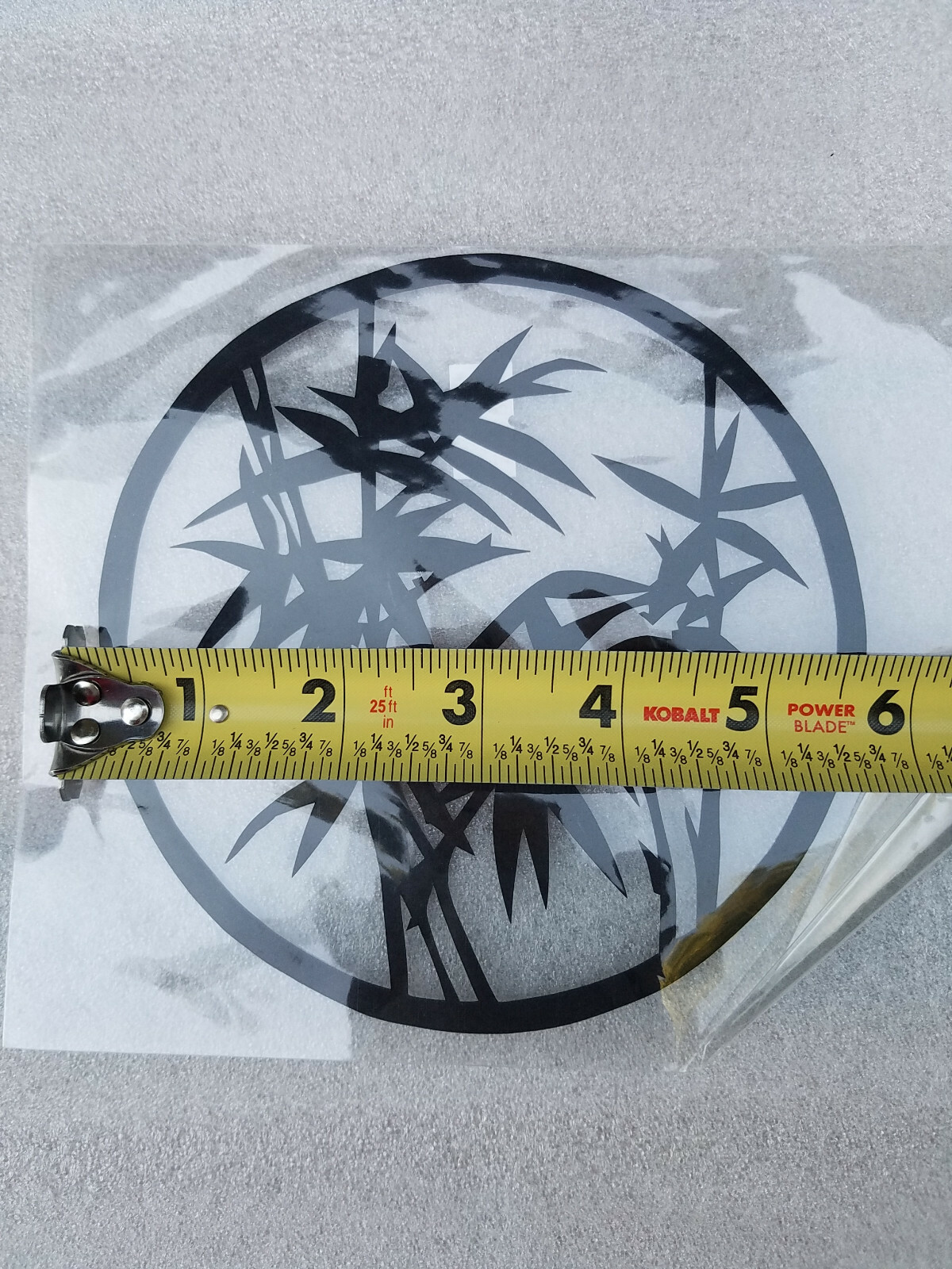 Set x 4pcs: Chinese Scissor Paper Cut Outs Craft Art Bamboo Circle Bagua Crest