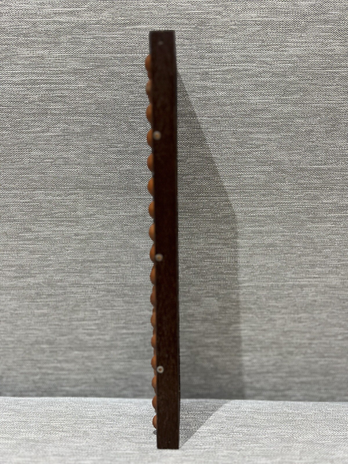 Vintage Wood Abacus 17 Rod Beads Light Brown Beads Counting Calculating Frame