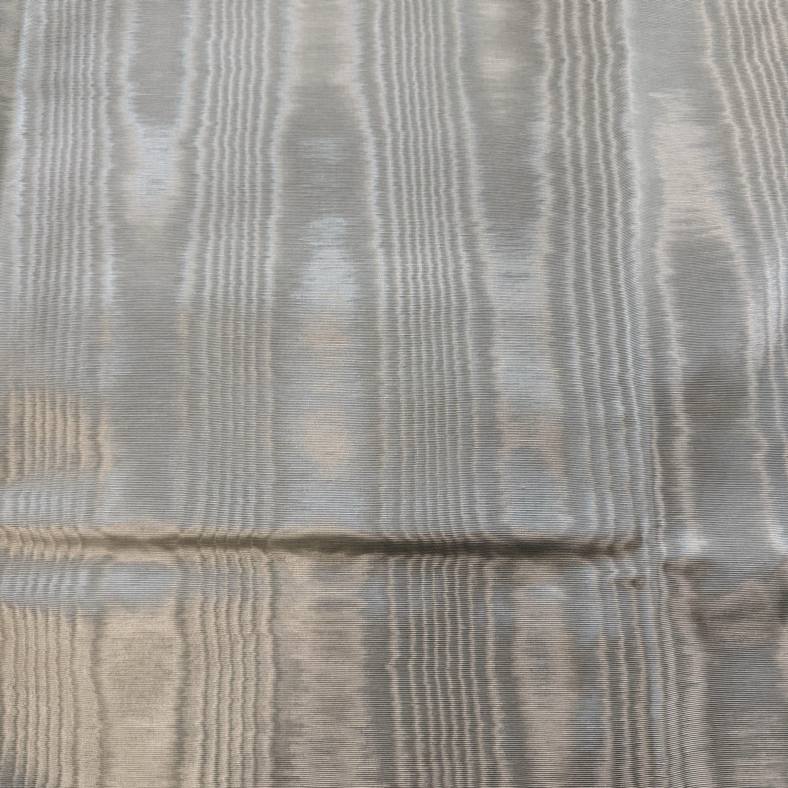 Vintage Celedon Green Moire Wood Grain Fabric Cotton Synthetic Blend 102×49