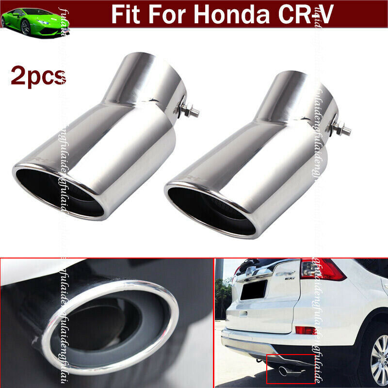 For Honda CR-V CRV 17-22 Steel Exhaust Muffler Tail Pipe Tip Tailpipe Ende Trim