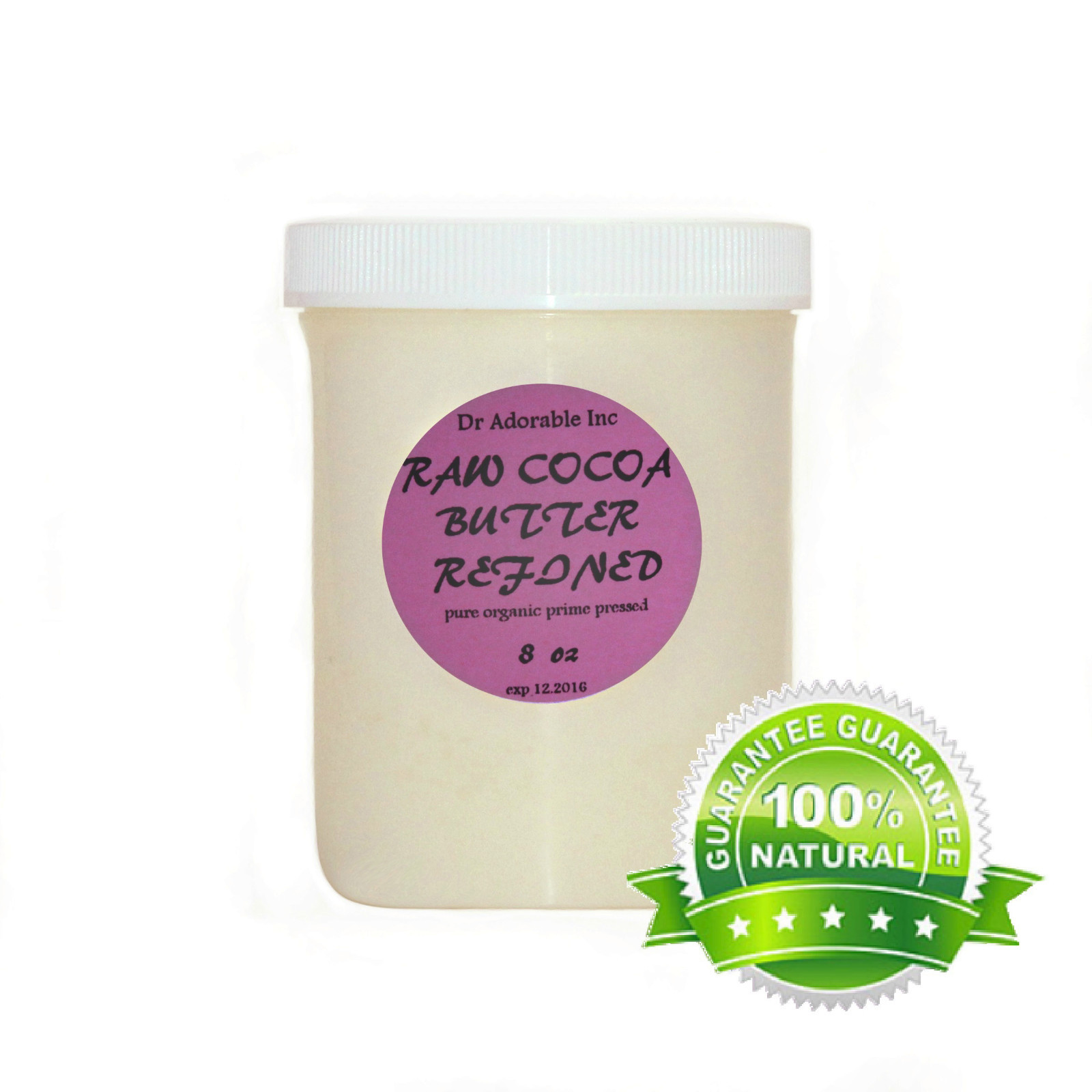 PURE COCOA BUTTER REFINED ORGANIC FRESH COLD PRESSED NATURAL 2 OZ UP TO 12 LB