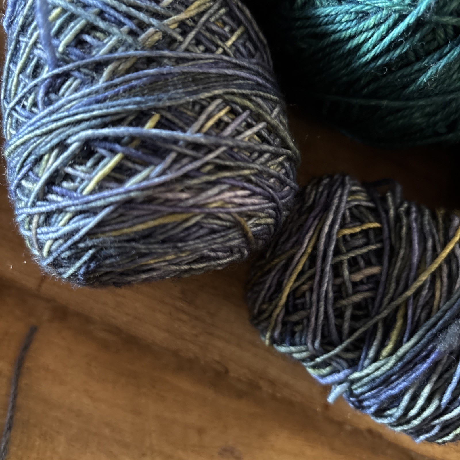 Lot Of Mixed Yarn Yarns Beautiful Teals Blues Assortment