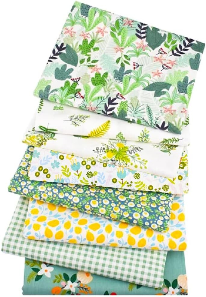 Fat Quarters Fabric Bundles, 8 Pcs 100% Cotton 19.69” x 19.69” (50 x 50cm)