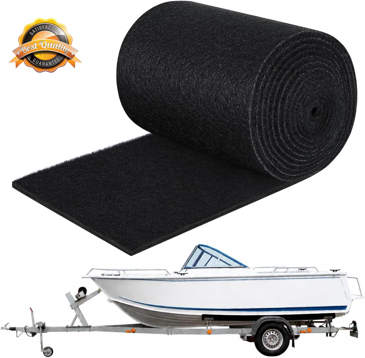 Boat Trailer Bunk Carpet 12In X 50Ft 36Oz Marine Grade Bunk Covering