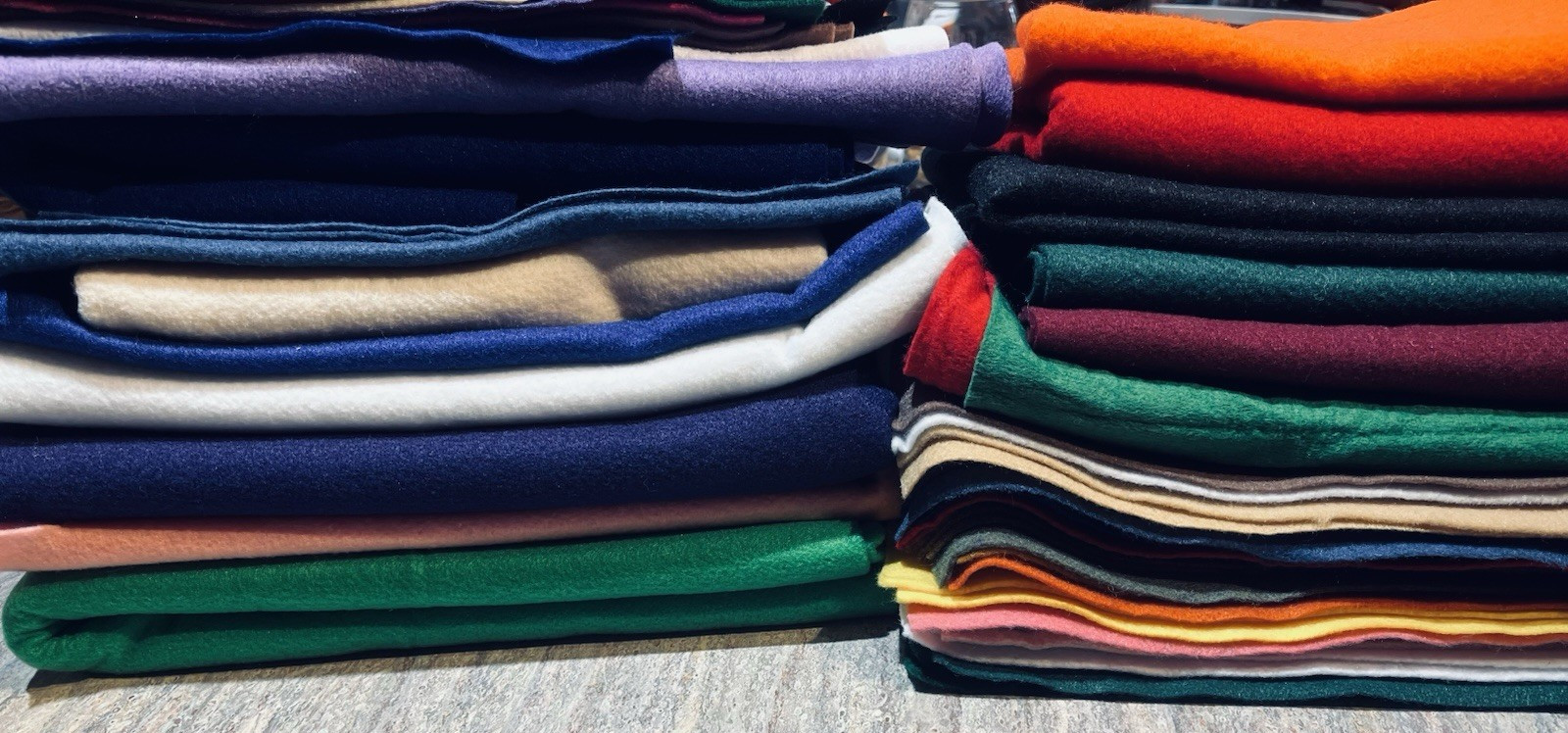 Felt Lot -Wool/Acrylic, Yardage/Squares, Scraps- 5 Pounds+ NEW