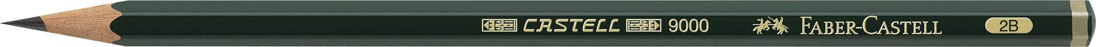 Faber-Castell Pencils, Castell 9000 Graphite art 12 Count (Pack of 1), Black