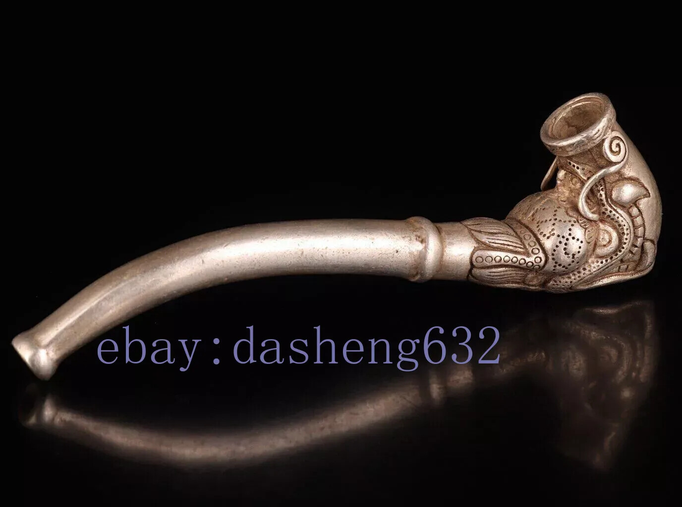 Chinese Rare old Hand Carved lucky Dragon Statue Smoking Tool