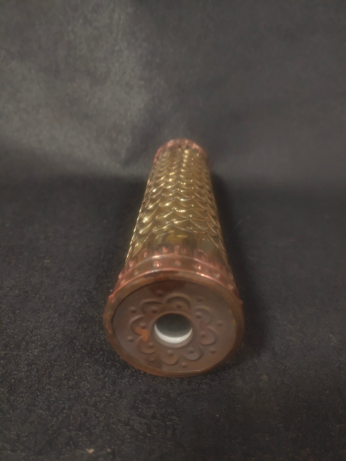19cm noble brass copper carved cloud See Wonderful Scene optical kaleidoscope
