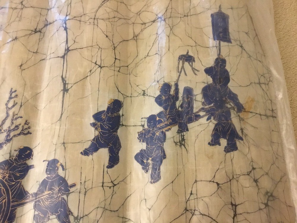 Original Vintage Art Of Batik From Taiwan China Handcraft 21”x30” Unframed