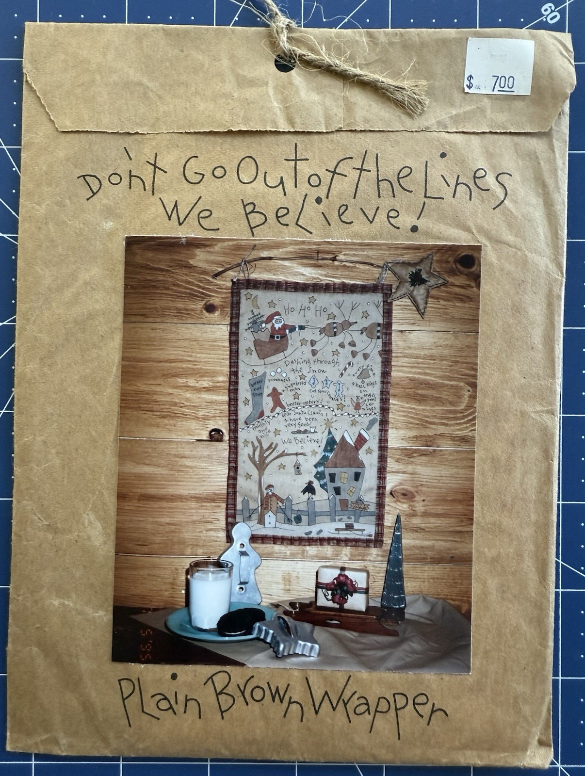 Plain Brown Wrapper Don’t Go Out Of The Lines WE BELIEVE! Quilt Pattern