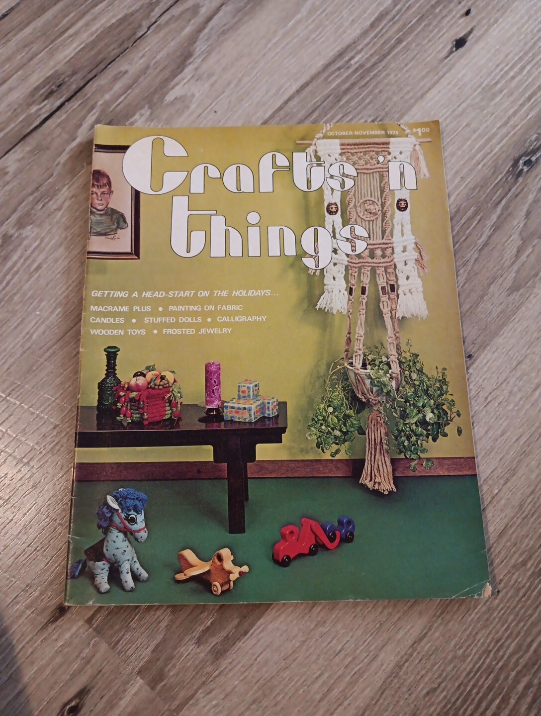 Crafts ‘n Things Magazine Oct/Nov 1976 Vol 2 No. 3 Macrame Candles Wood Toys