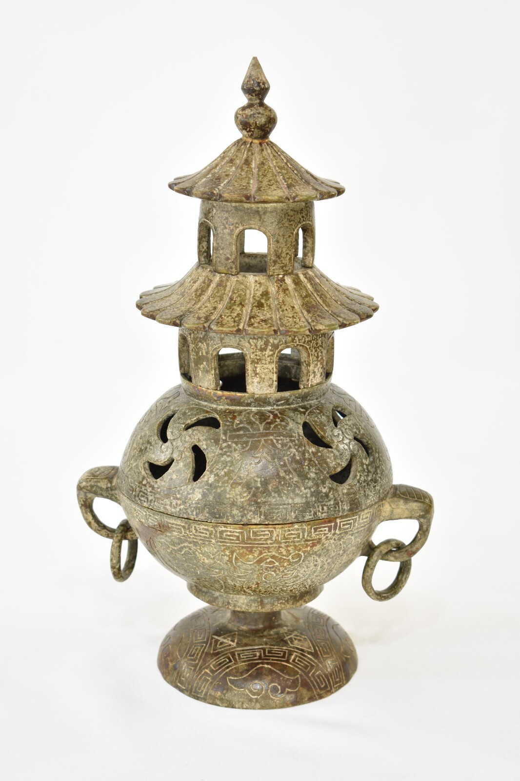 Asian Chinese Jade / Stone Carved Incense Burner