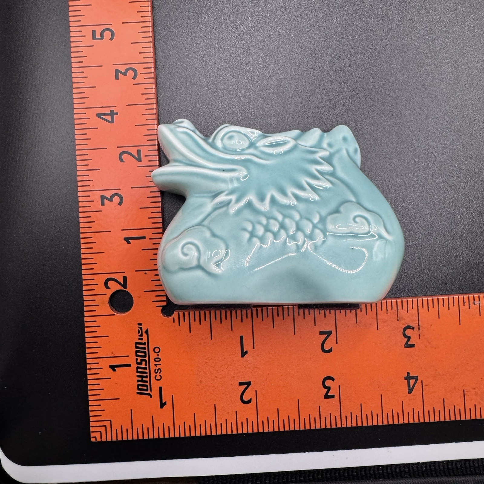Chinese Good Luck Oriental Zodiac Ceramic Toothpick Holder Year of the Dragon