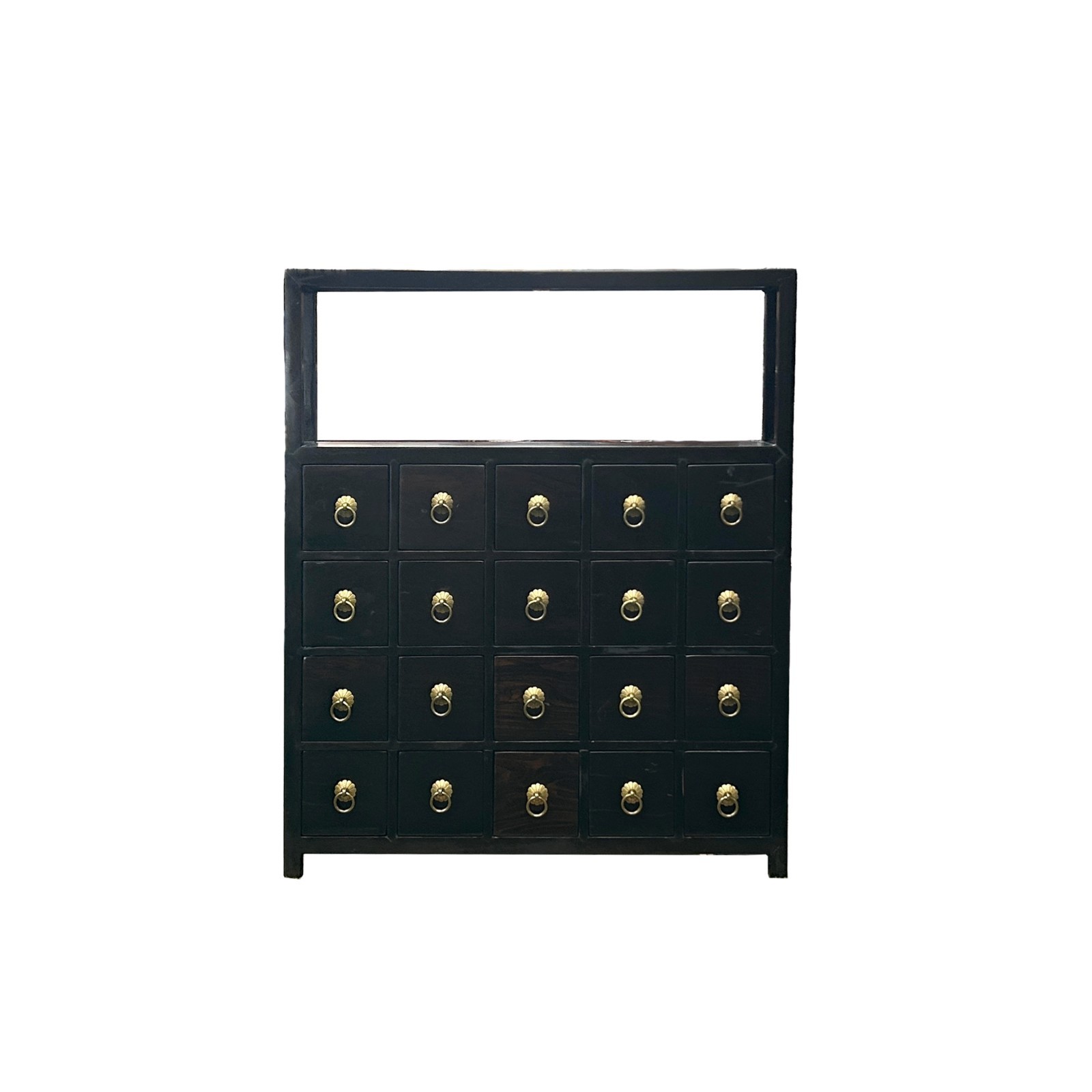 Table Top Chest Open Display Shelf 20 Drawers Apothecary Cabinet ws5008
