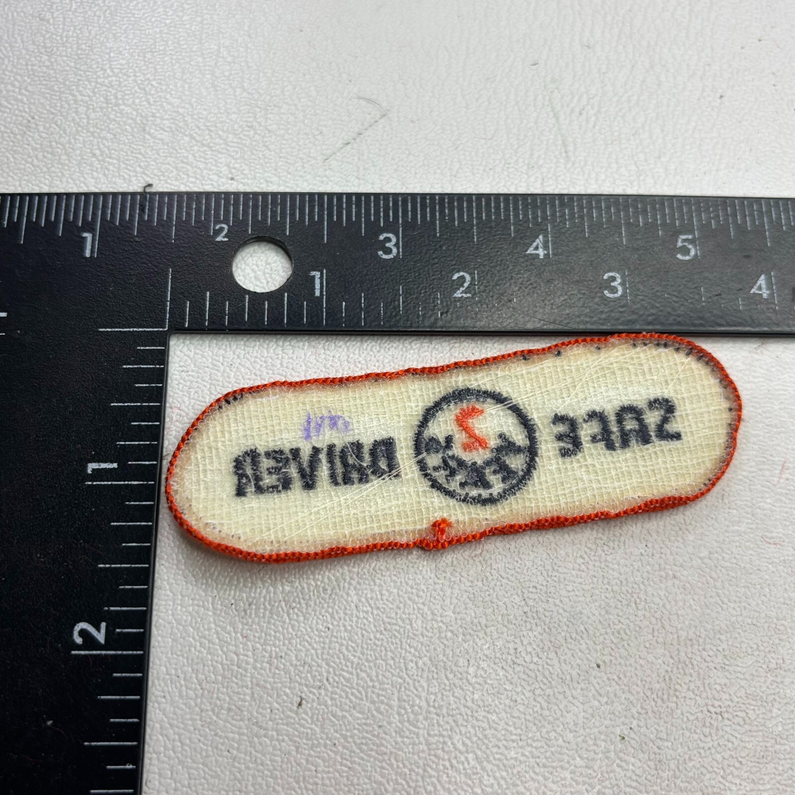 Vintage 2 YEARS SAFE DRIVER AWARD Trucking Trucker Patch 80G3