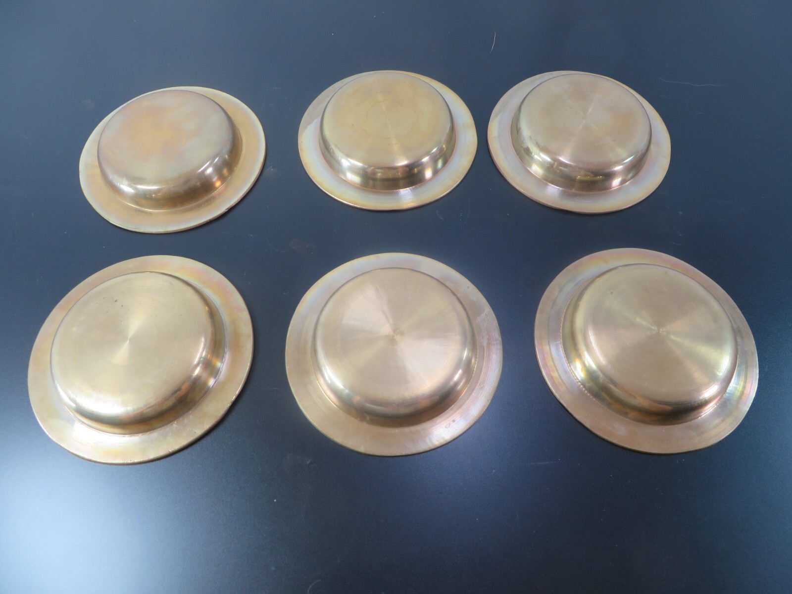 Vintage Brass Ashtrays Chinese New Year Zodiac Symbols Astrological Set Of 6