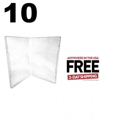10 Clear Storage Cases 14mm for Rubber Stamps No Tabs (No Hub) **1-3 DAYS