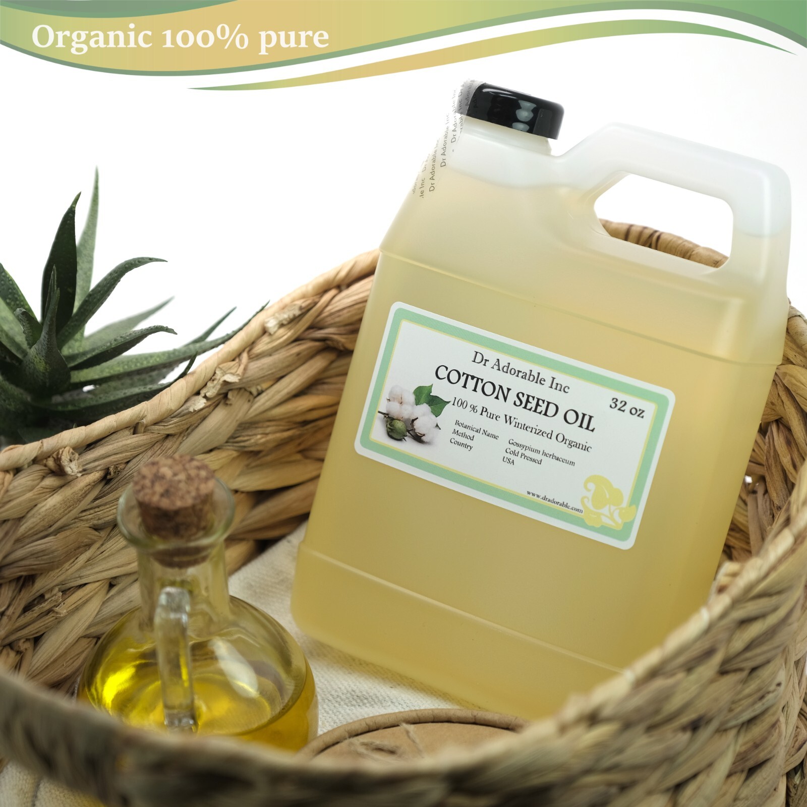 ORGANIC COTTON SEED OIL PURE FRESH COLD PRESSED