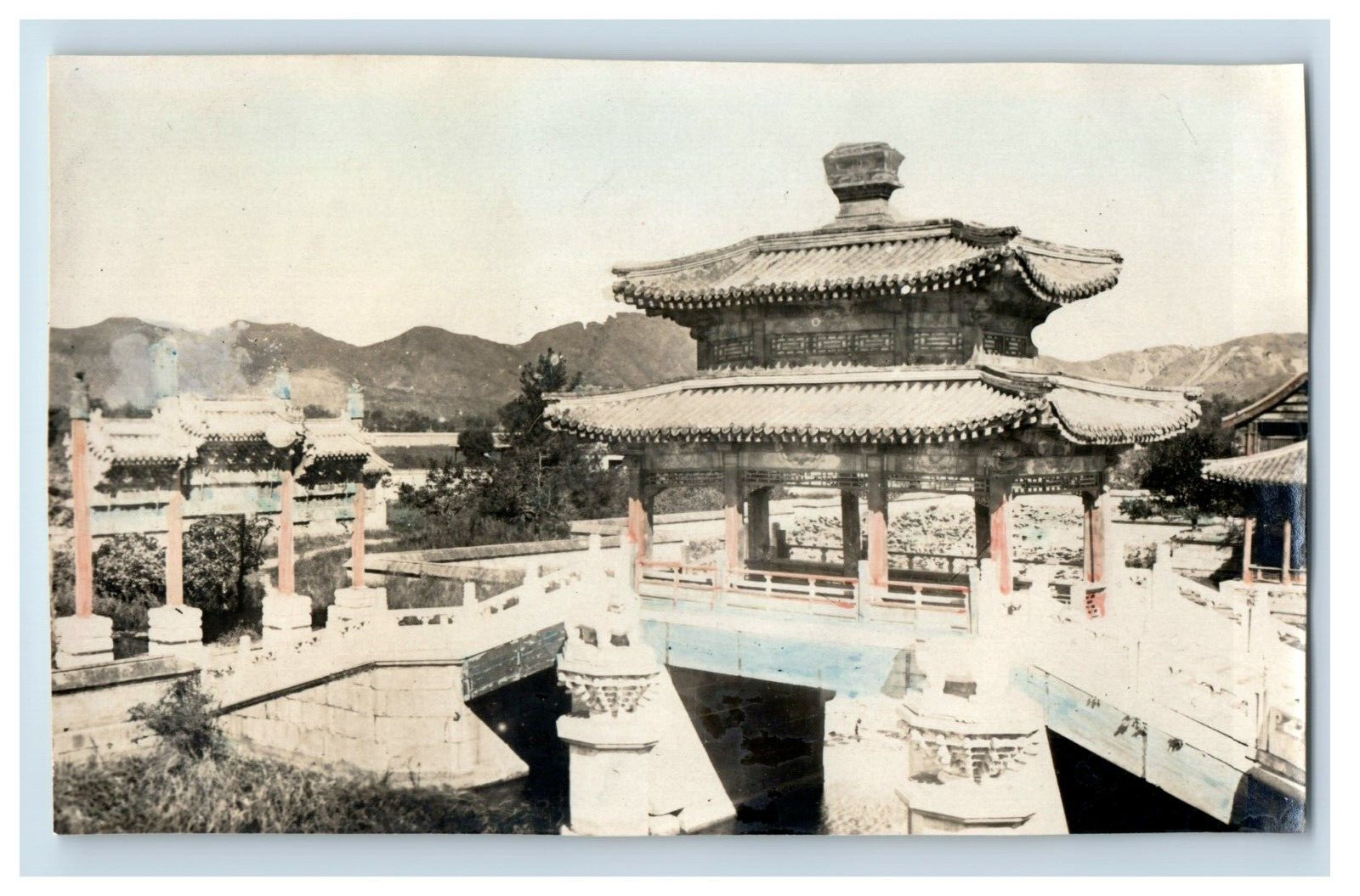 C. 1900-10 Peking China Forbidden City Hand Tinted Original Photo 4 K1